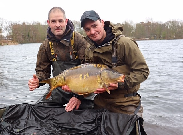 Marcel en Erik met "The King" op 8,5 kg